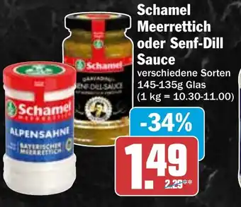 HIT Schamel Meerrettich oder Senf-Dill Sauce Angebot