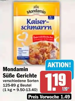 HIT Mondamin Süße Gerichte Angebot