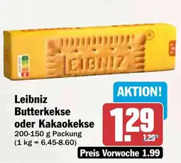 HIT Leibniz Butterkekse oder Kakaokekse Angebot