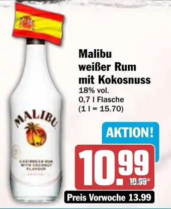HIT Malibu weißer Rum mit Kokosnuss Angebot