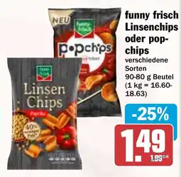 HIT funny frisch Linsenchips oder pop- popchips chips Angebot