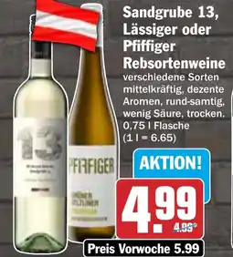 HIT Sandgrube 13, Lässiger oder Pfiffiger Rebsortenweine Angebot