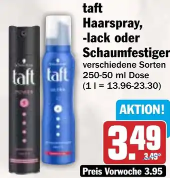 HIT taft Haarspray, -lack oder Schaumfestiger Angebot