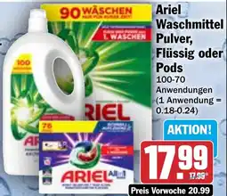 HIT Ariel Waschmittel Pulver, Flüssig oder Pods Angebot