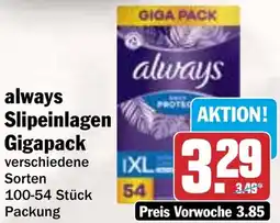 HIT always Slipeinlagen Gigapack Angebot