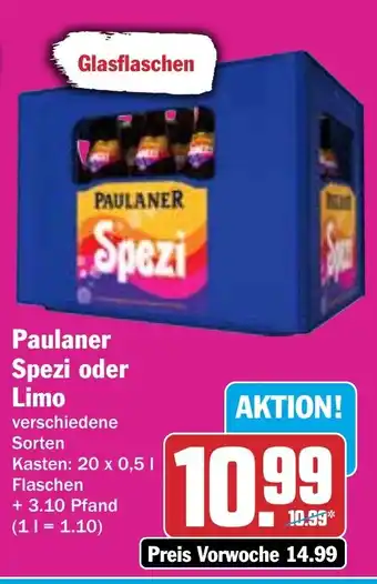 HIT Paulaner Spezi oder Limo Angebot