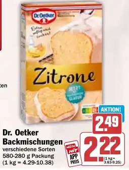 HIT Dr. Oetker Backmischungen Angebot