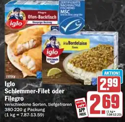 HIT iglo Schlemmer-Filet oder Filegro Angebot