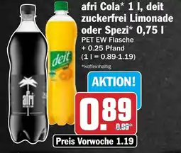 HIT afri Cola , deit zuckerfrei Limonade oder Spezi Angebot