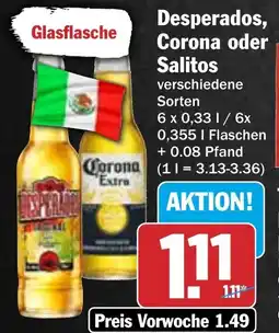 HIT Desperados, Corona oder Salitos Angebot