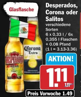 HIT Desperados, Corona oder Salitos Angebot