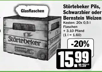 HIT Störtebeker Pils, Schwarzbier oder Bernstein Weizen Angebot