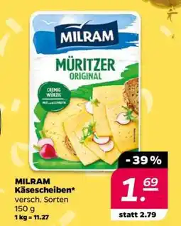 NETTO Milram Käsescheiben Angebot