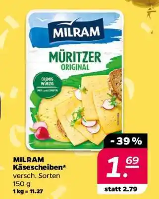 NETTO Milram Käsescheiben Angebot