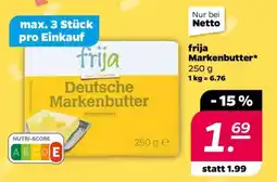 NETTO frija Markenbutter Angebot