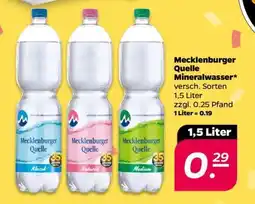 NETTO Mecklenburger Quelle Mineralwasser Angebot