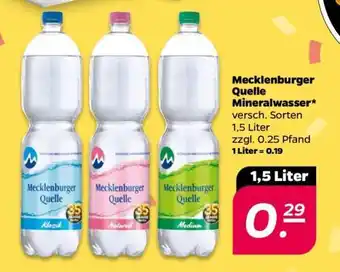 NETTO Mecklenburger Quelle Mineralwasser Angebot