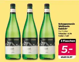 NETTO Schoppenwein Weißwein lieblich Angebot