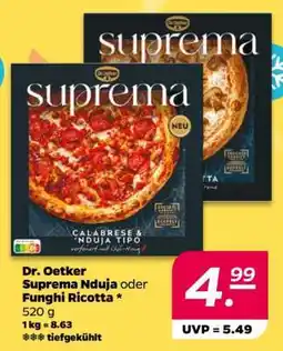 NETTO Dr. Oetker Suprema Nduja oder Funghi Ricotta Angebot