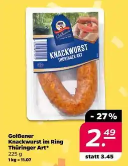 NETTO Golßener Knackwurst im Ring Thüringer Art Angebot
