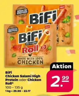 NETTO BiFi Chicken Salami High Protein oder Chicken Roll Angebot