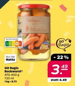 NETTO GO Regio Bockwurst Angebot