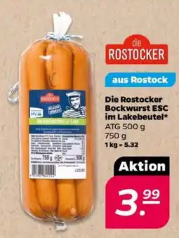 NETTO Die Rostocker Bockwurst ESC im Lakebeutel Angebot