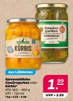 NETTO SpreewaldRabe Gewürzgurken oder Kürbis Angebot