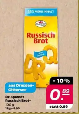 NETTO DR. QUENDT Russisch Brot Angebot