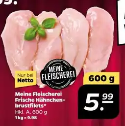 NETTO Meine Fleischerei Frische Hähnchenbrustfilets Angebot
