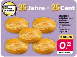 NETTO Sonntagsbrötchen oder Weizenbrötchen Angebot