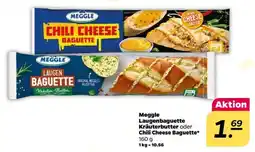 NETTO Meggle Laugenbaguette Kräuterbutter oder Chili Cheese Baguette Angebot
