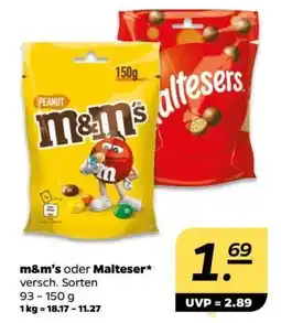 NETTO m&m’s oder Malteser Angebot