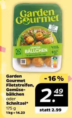 NETTO Garden Gourmet Filetstreifen, Gemüsebällchen oder Schnitzel Angebot
