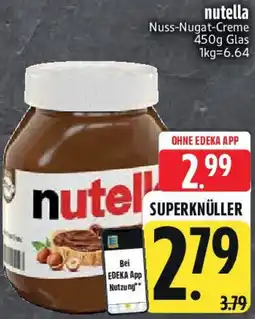 Edeka nutella Nuss-Nugat-Creme Angebot