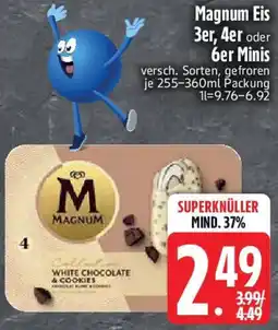 Edeka Magnum Eis 3er, 4er oder 6er Minis Angebot
