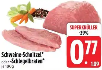 Edeka Schweine-Schnitzel oder Schlegelbraten Angebot