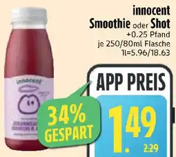 Edeka innocent Smoothie oder Shot Angebot