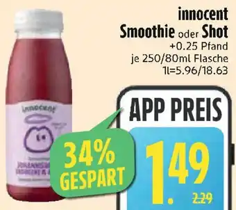 Edeka innocent Smoothie oder Shot Angebot