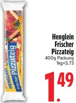 Edeka Henglein Frischer Pizzateig Angebot