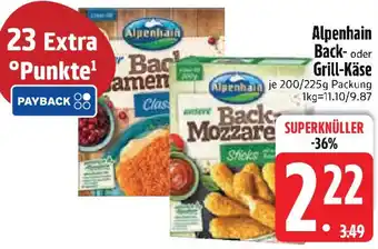 Edeka Alpenhain Back- oder Grill-Käse Angebot