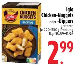 Edeka iglo Chicken-Nuggets oder Dippers Angebot