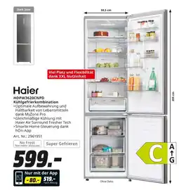 MediaMarkt Haier hdpw3620cnpd kühlgefrierkombination Angebot