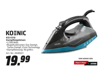 MediaMarkt Koenic ksi 4310 dampfbügeleisen Angebot