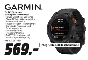 MediaMarkt Garmin fenix 7 pro solar multisport-smartwatch Angebot