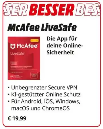 MediaMarkt Mcafee livesafe Angebot