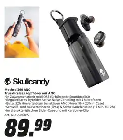MediaMarkt Skullcandy method 360 anc true wireless kopfhörer mit anc Angebot
