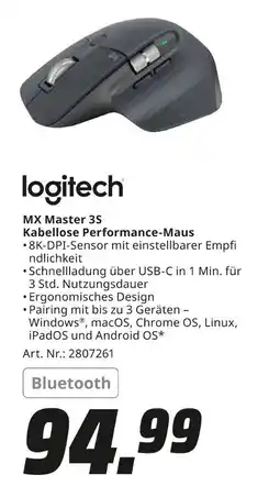 MediaMarkt Logitech mx master 3s kabellose performance-maus Angebot