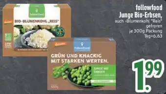 Edeka followfood Junge Bio-Erbsen Angebot
