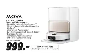 MediaMarkt Mova v50 ultra complete saug- und wischroboter Angebot